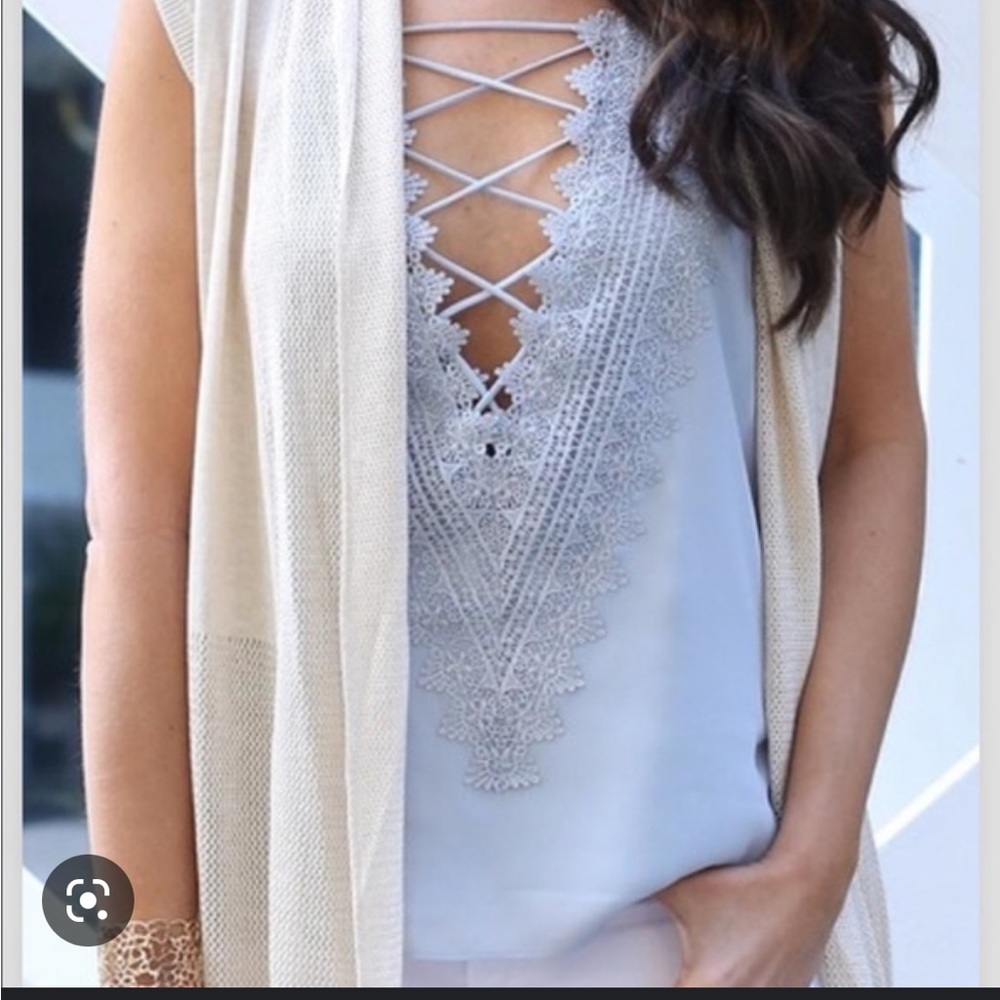 WAYF Poise Lace Tank